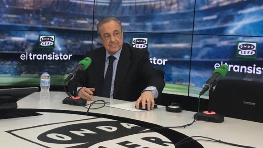 Florentino Pérez y De la Morena, en Onda Cero. Foto: Twitter (@ElTransistorOC)