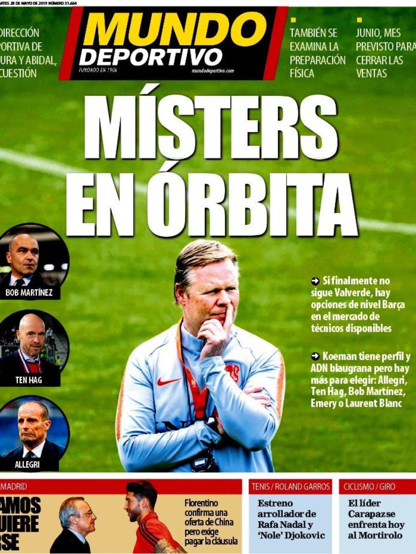 Portada Mundo Deportivo (28/05/2019)