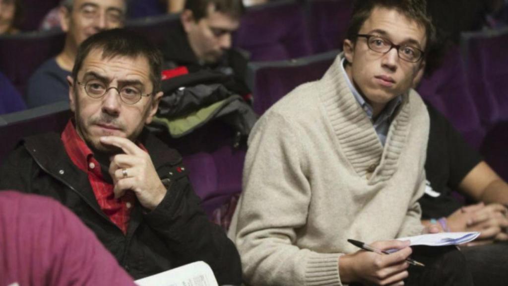 Juan Carlos Monedero junto a Íñigo Errejón en una imagen de archivo.