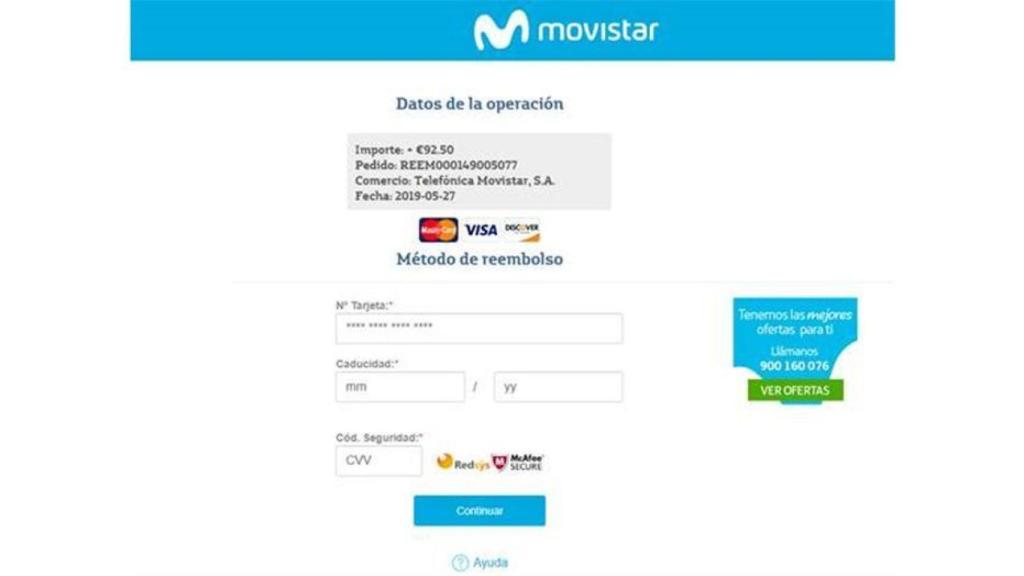 Así obtienen los datos de la cuenta bancaria