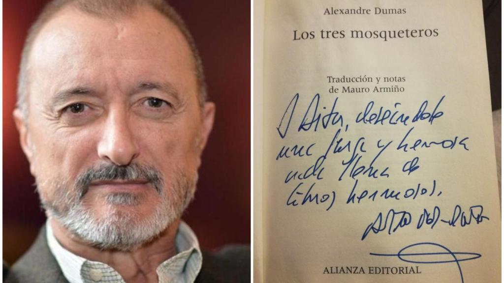 Pérez-Reverte y la dedicatoria que le escribió a Aitor