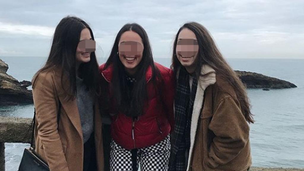 Sara, Sofía y una amiga en Biarritz, uno de sus últimos viajes.