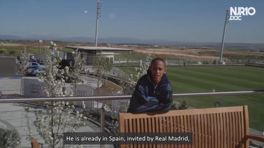 Neymar, de pequeño en Valdebebas