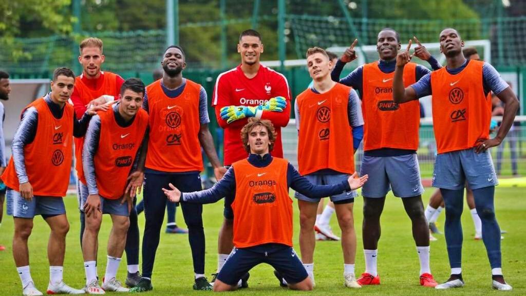 Griezmann con la selección francesa. Foto: Twitter (@equipedefrance)