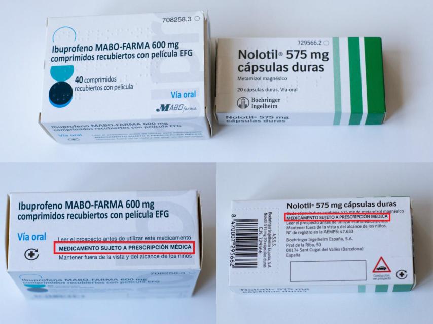 Medicamentos que necesitan receta adquiridos a través de Glovo