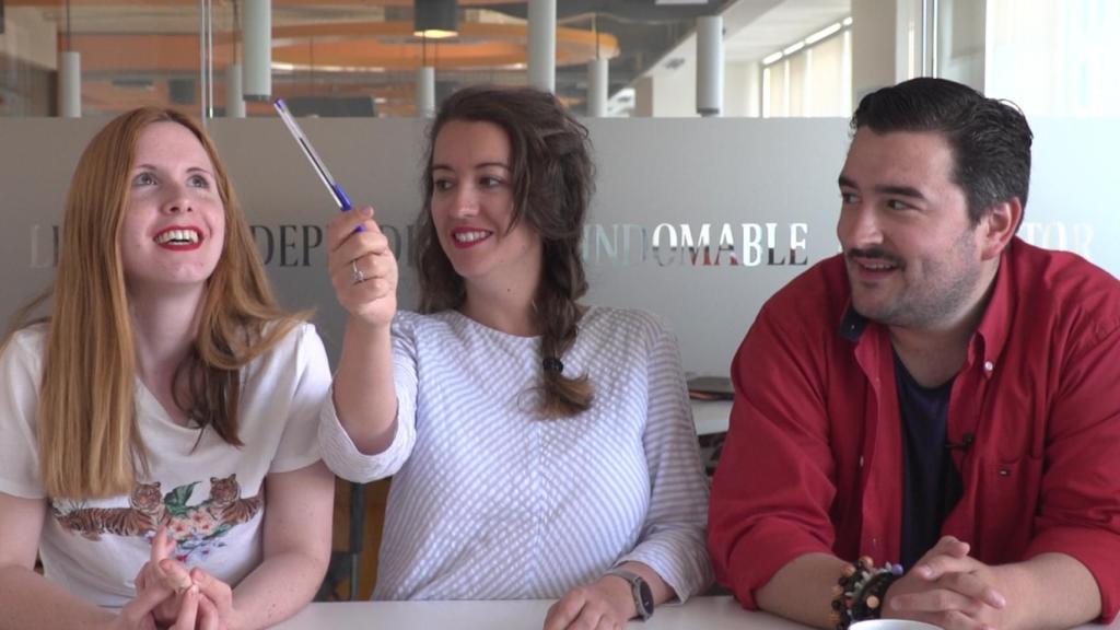 Ane Olabarrieta, Cristina Rodrigo y Jesús Carmona.