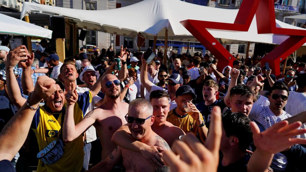 Seguidores ingleses en Madrid