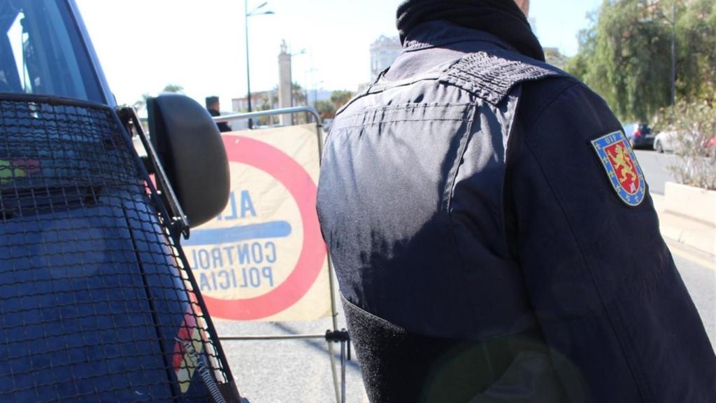 Un control rutinario de la Policía Nacional.