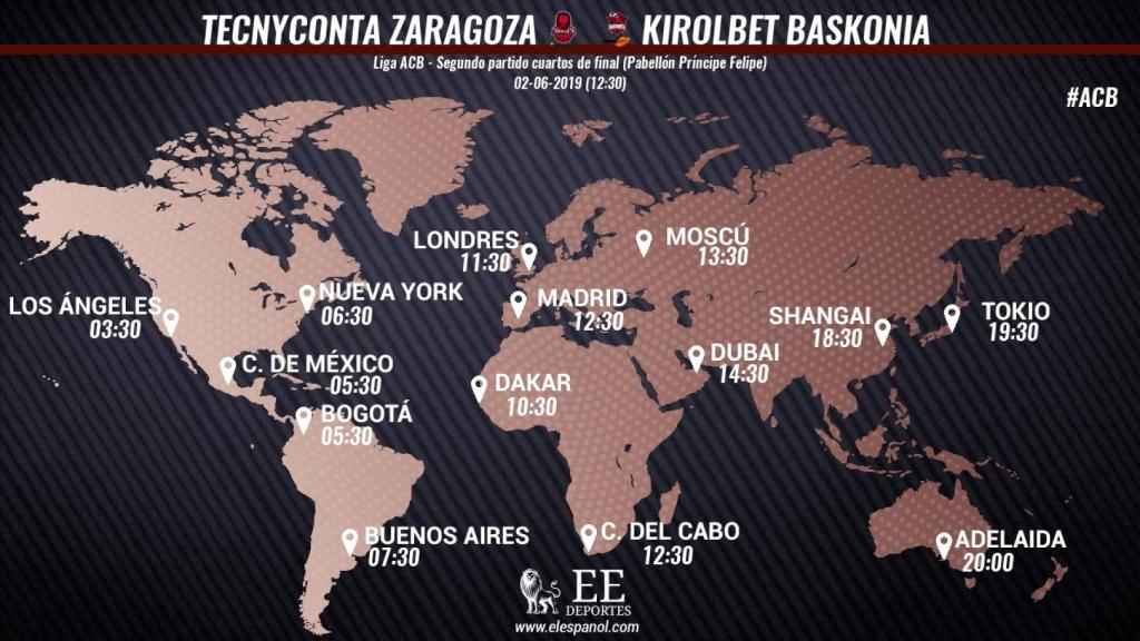 Horario Zaragoza-Baskonia