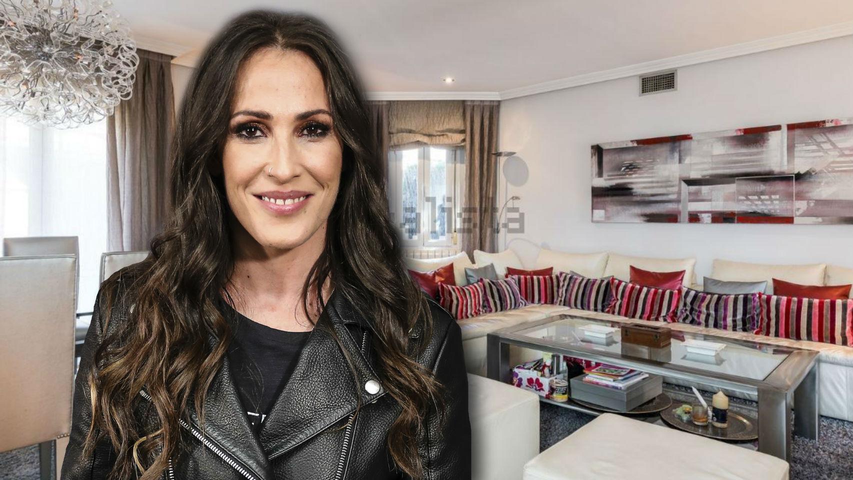Malú en un montaje de JALEOS en la casa que ha puesto a la venta.