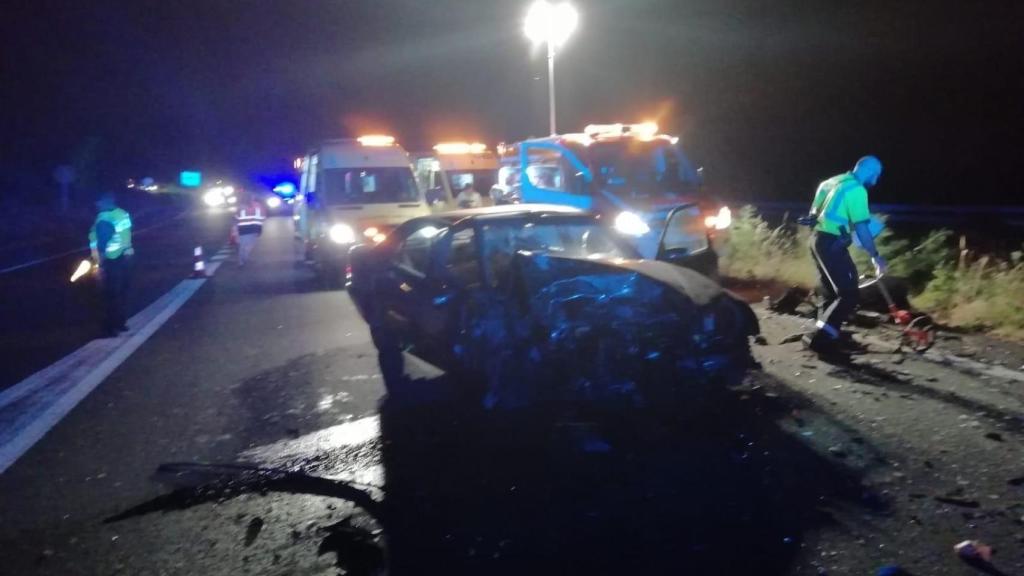 Así quedó el vehículo del kamikaze que murió en el accidente de Oza-Cesuras