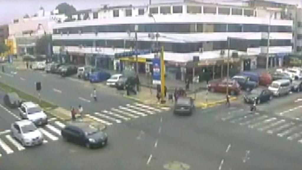 Momento del atropello captado por una cámara de vigilancia