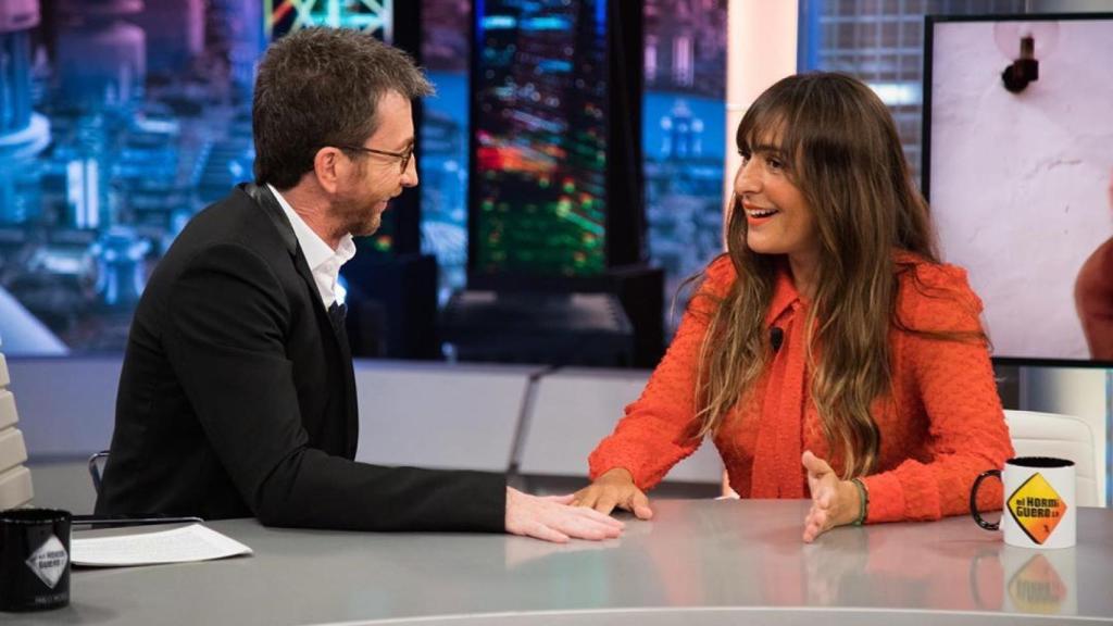 Candela en un momento de su charla con Pablo Motos.