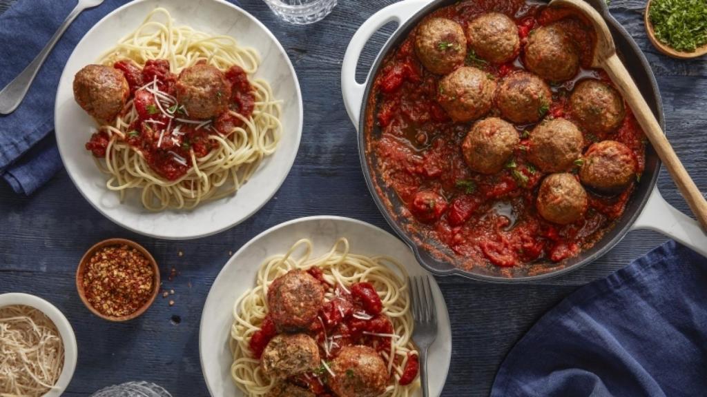 Albóndigas de Beyond Meat, sin carne animal. Foto: Beyond Meat