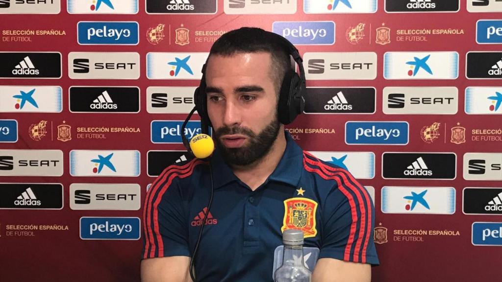 Dani Carvajal, en El Larguero de la Cadena SER. Foto: Twitter (@ellarguero)