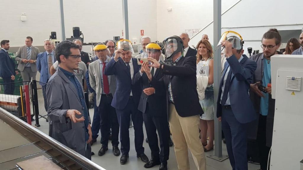 Pedro Duque en su visita a la Universidad de Cádiz.