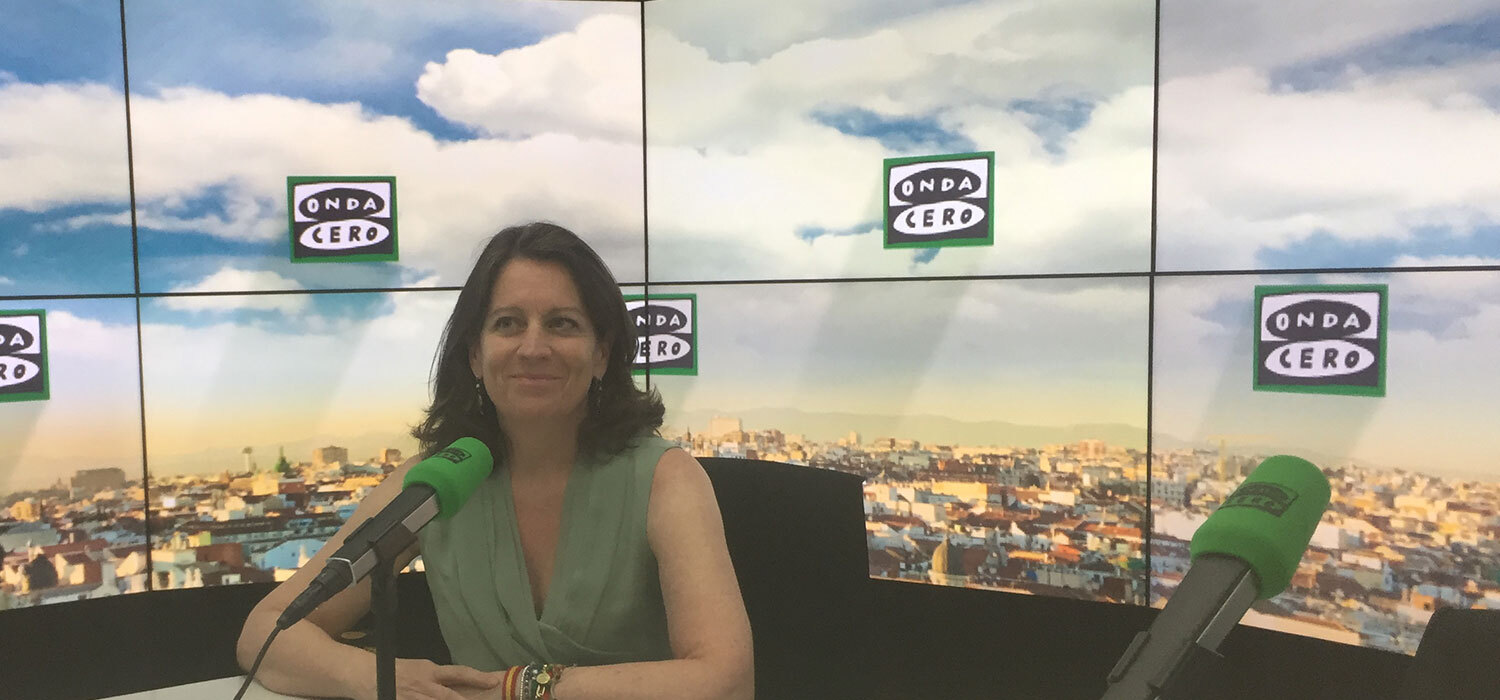Carmen Alonso, directora general de Visa en España, en los estudios de Onda Cero.