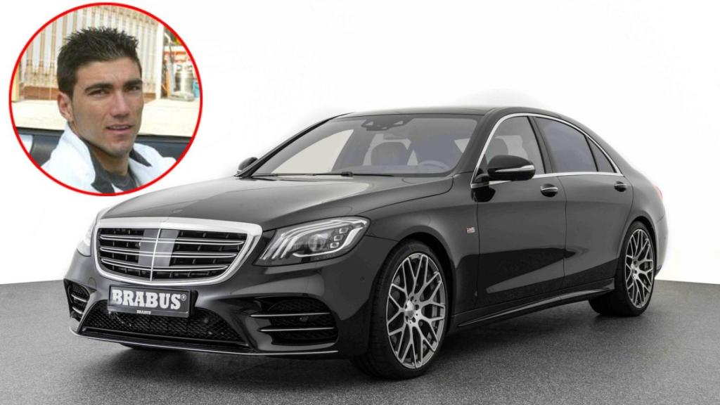 José Antonio Reyes y el Mercedes Brabus S550.