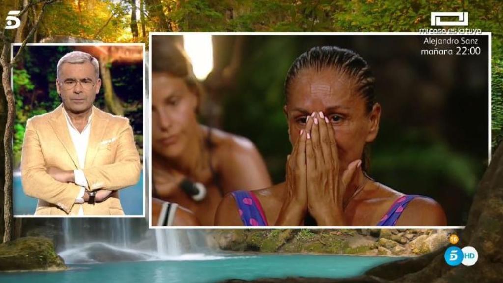 Pantoja junto a Jorge Javier tras su conato de abandono.