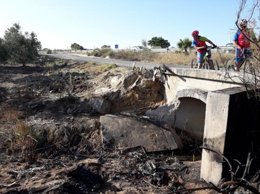 Dos policías locales de Utrera fueron los primeros en llegar al lugar del siniestro