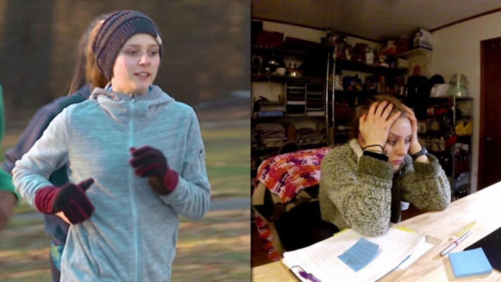 Caitlin recibió un golpe un día haciendo deporte y desde entonces no se ha podido recuperar.