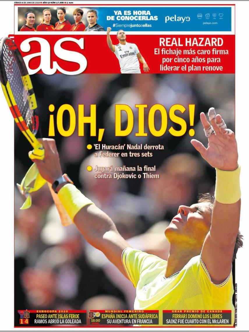 La portada del diario AS (08/06/2019)