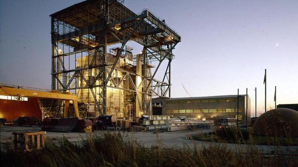 Imágenes de la construcción de la central nuclear de Vandellós