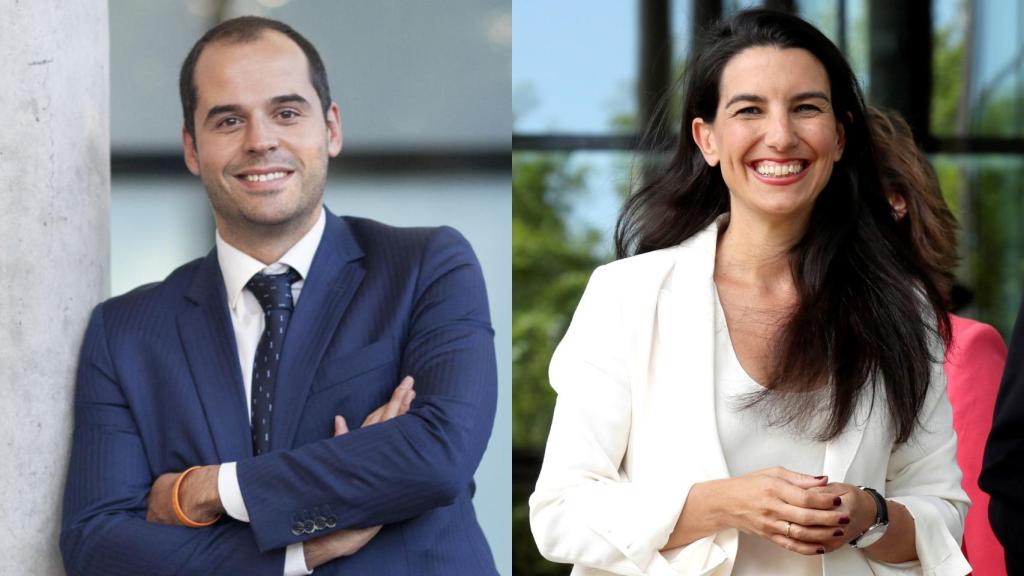 Ignacio Aguado, líder de Cs en Madrid, y Rocío Monasterio, su homóloga de Vox.