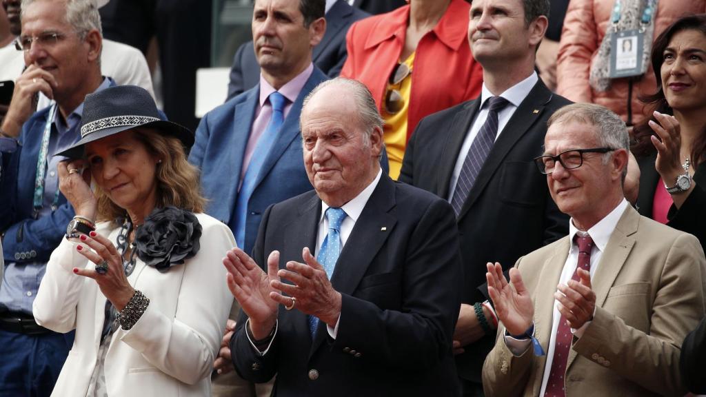 La infanta Elena y Juan Carlos, en la final de Roland Garros entre Rafa Nadal y Dominic Thiem.