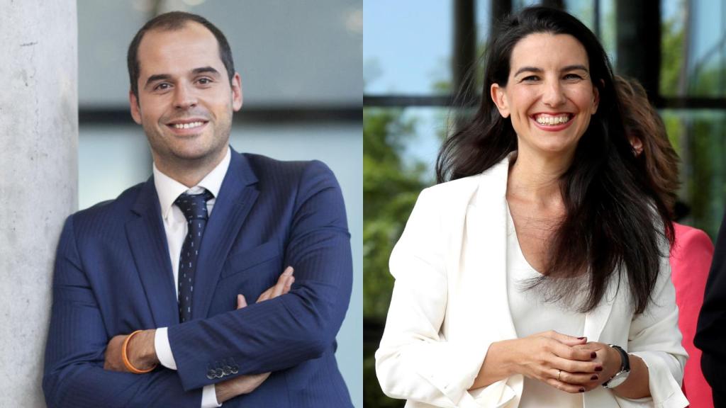 Ignacio Aguado, líder de Cs en Madrid, y Rocío Monasterio, su homóloga de Vox.