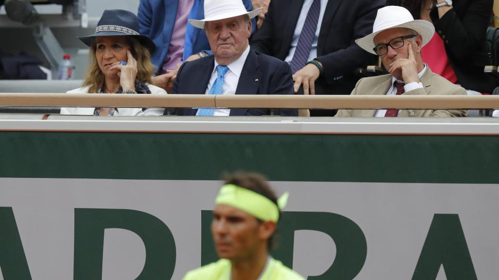 Juan Carlos presencia la final de Roland Garros entre Rafa Nadal y Dominic Thiem.
