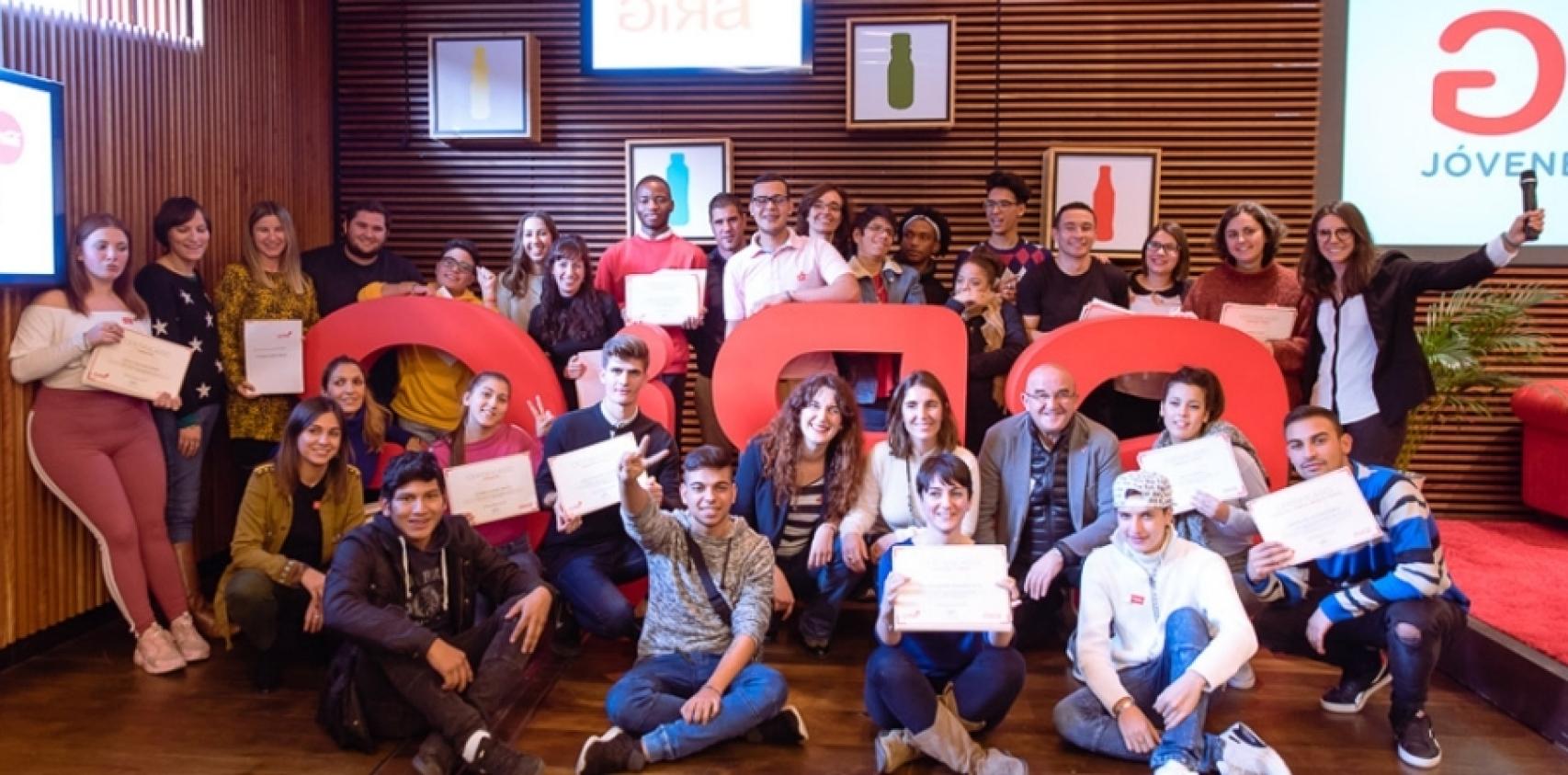 Foto de clausura de la edición GIRA Jóvenes Coca-Cola 2018.