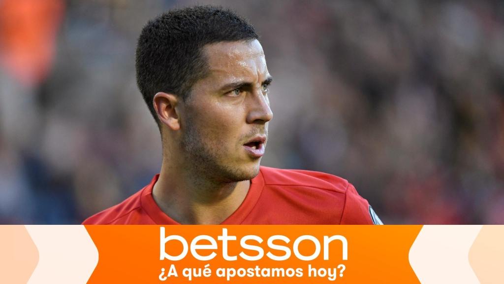 Hazard, en un partido con la selección de Bélgica