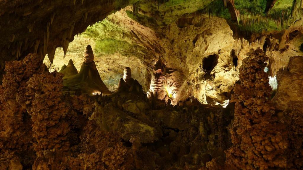 Espeleología en Carlsbad, Nuevo México.
