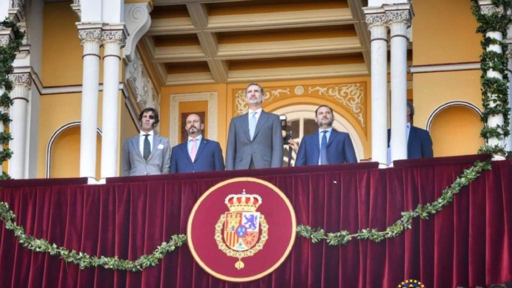 El Rey Felipe VI presidiendo la Beneficencia, junto al ministro en funciones José Luis Ábalos