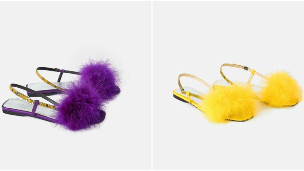 Sandalias planas de Zara.