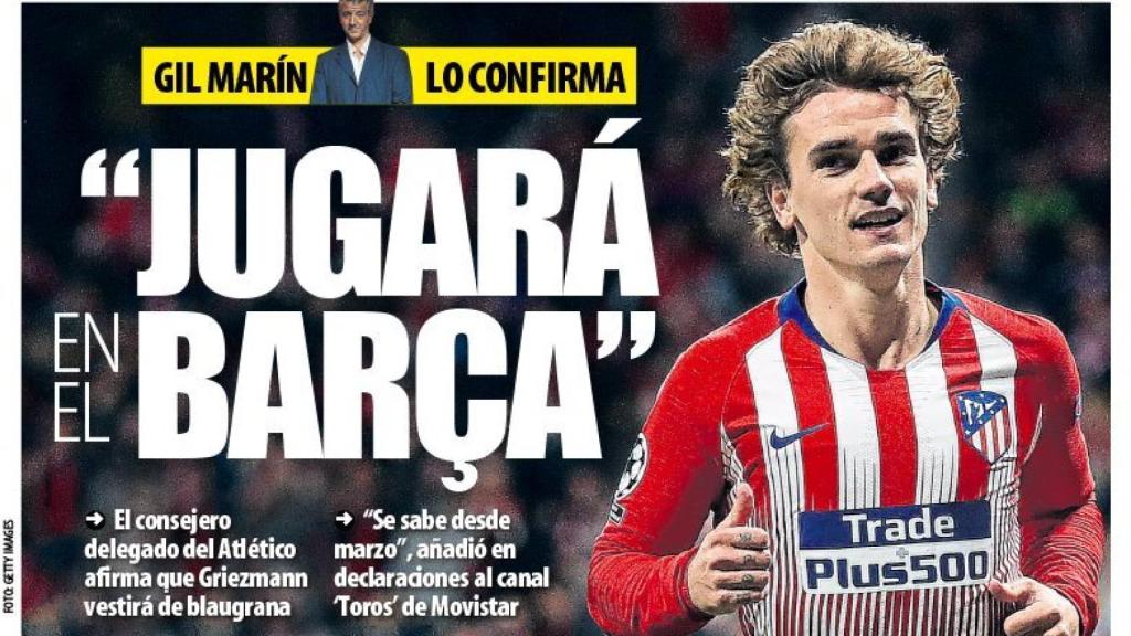 Portada diario Mundo Deportivo (13/06/2019)