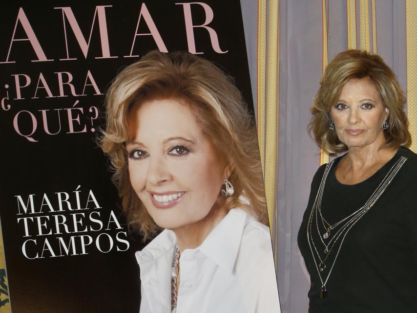 Teresa Campos en la presentación de su último libro en 2014.