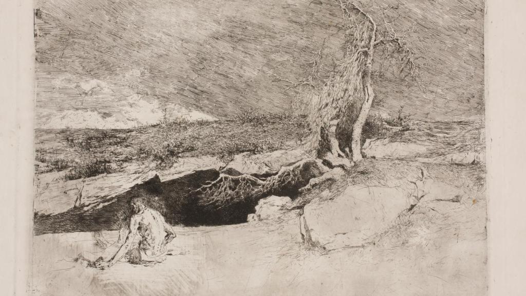 Anacoreta, de Mariano Fortuny, obra del Museo del Prado.