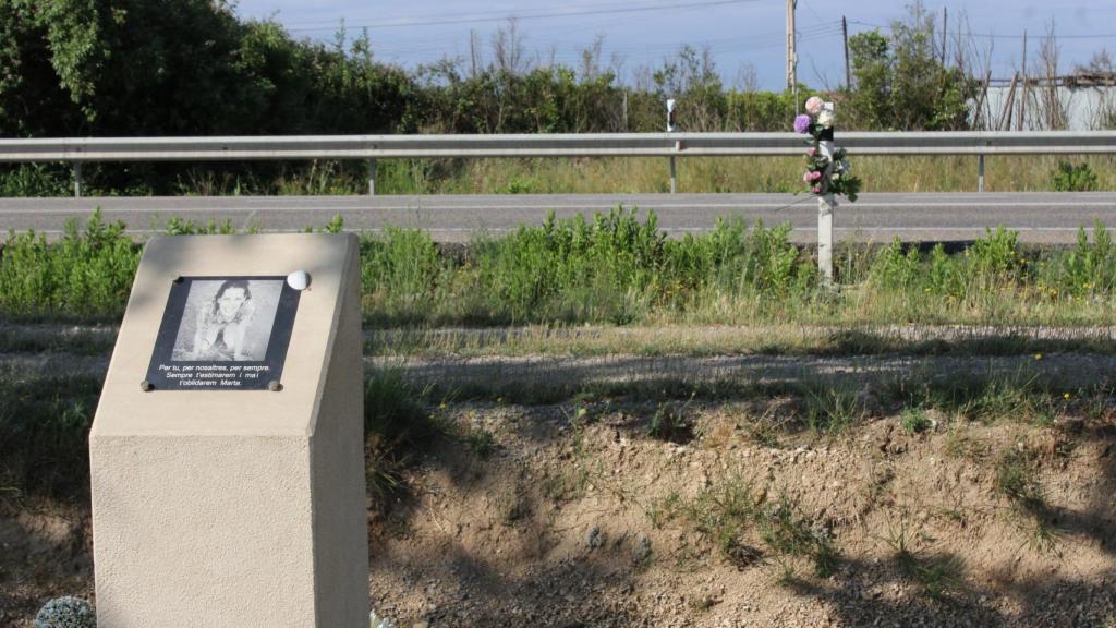 El kilómetro 84 de la N-240.