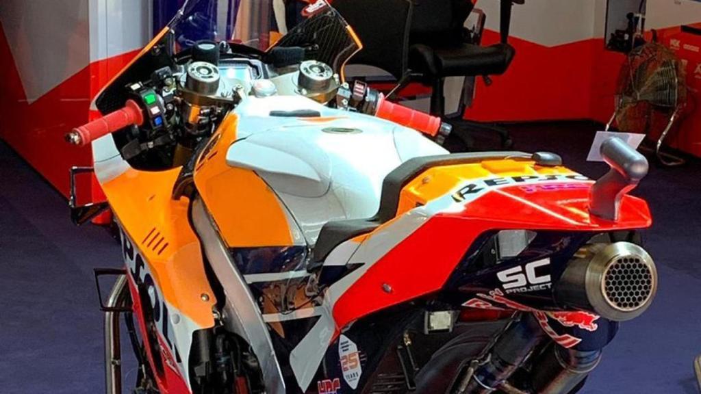 El nuevo depósito con asideros que Jorge Lorenzo ha estrenado en el GP de Cataluña.