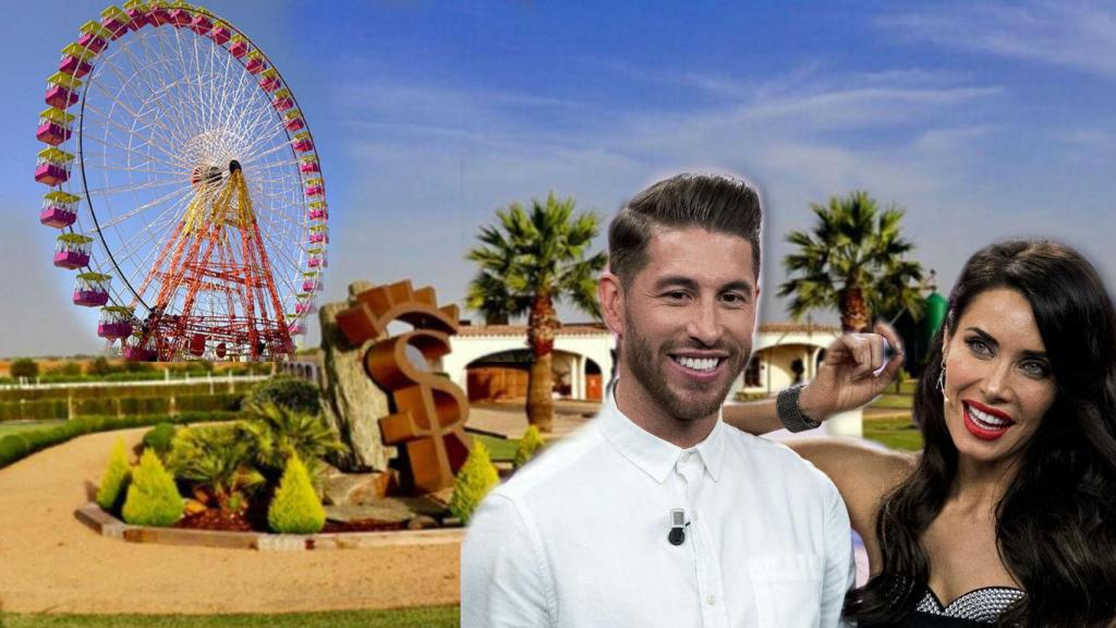 Sergio Ramos y Pilar Rubio en montaje JALEOS.