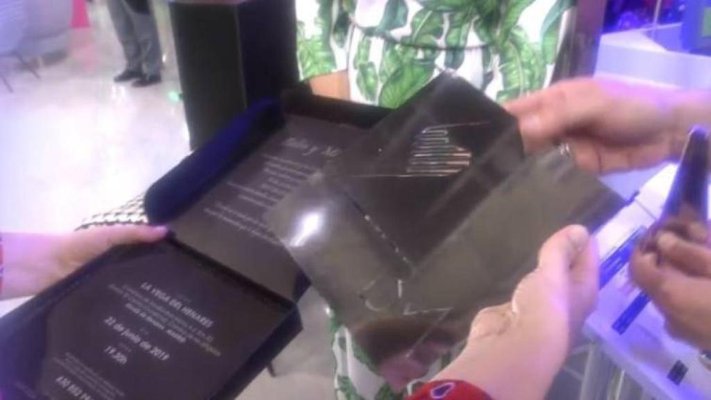 Detalle de las invitaciones de Belén Esteban.