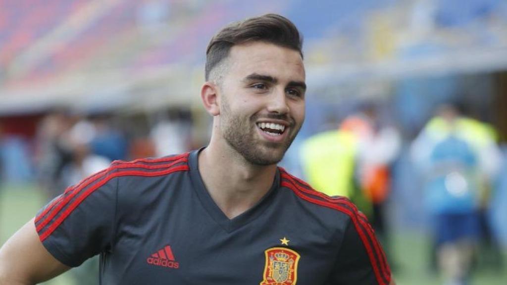 Borja Mayoral con la sub21. Foto: Twitter (@Mayoral_Borja)