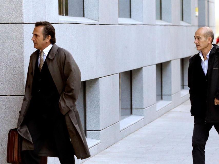 Josep y Pere Pujol, en la Audiencia Nacional en 2015./