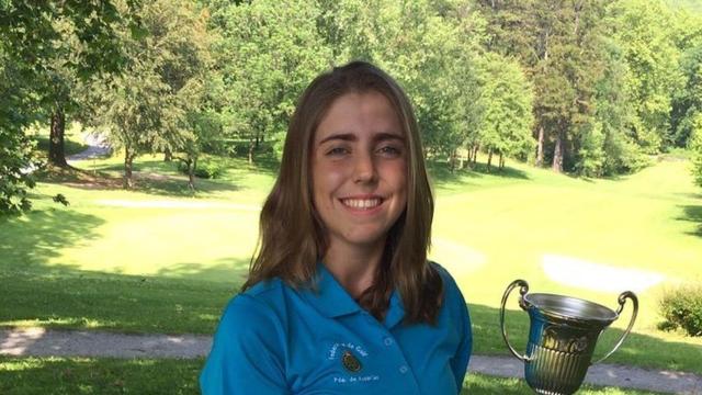 La golfista española Celia Barquín.