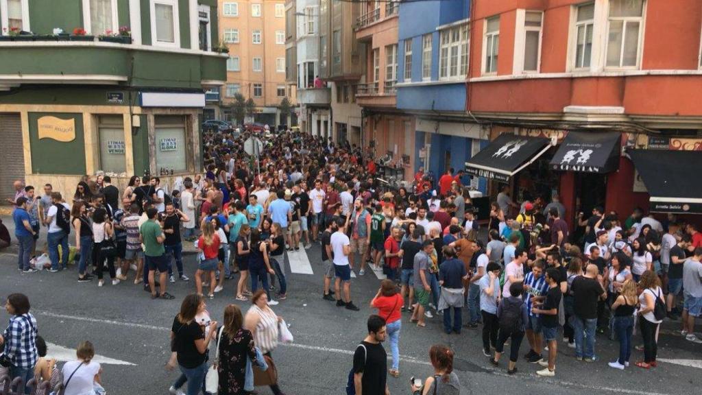 El Chaflán, durante el San Juan de 2018.