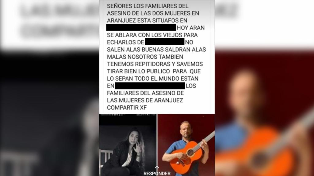 El mensaje compartido en Facebook por uno de los Fernánez y en el que señala la localización de los Mendoza.