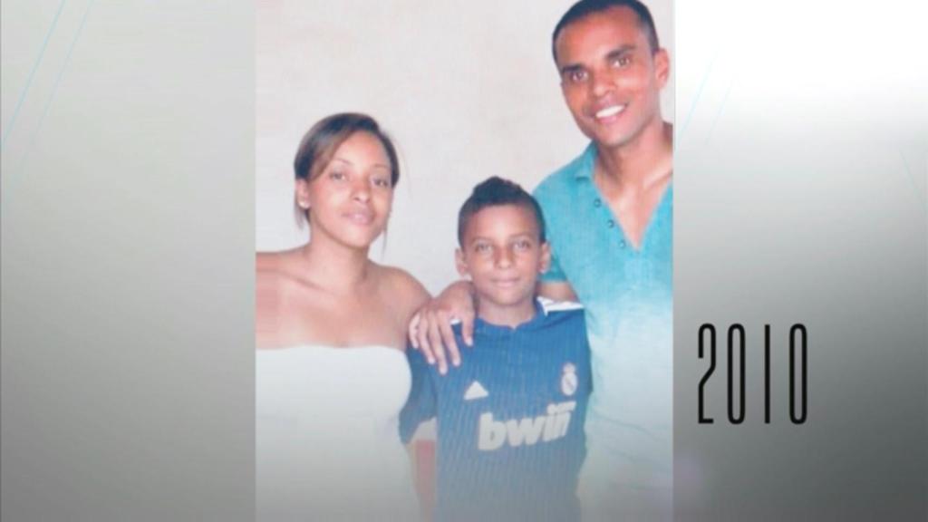 Rodrygo en 2010 vestido del Madrid