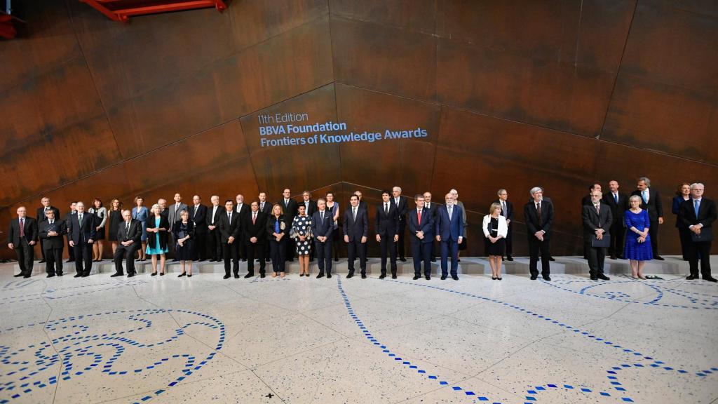 Foto de familia de los Premios.